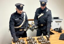 Sequestrati 11 chili di hashish, 20enne arrestato a Roma