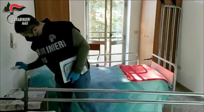 Scoperte dai Nas undici case di riposo prive di misure antincendio