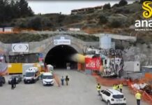 Statale Jonica, abbattuto diaframma canna sud della galleria Roseto 1