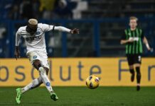 Troppo Napoli per il Sassuolo: show Osimhen e 6-1 ai neroverdi