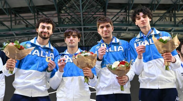 Europei giovanili, Italia U20 spada maschile campione a squadre