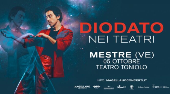 Diodato al Teatro Toniolo in autunno, biglietti in vendita