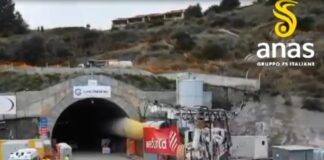 Statale Jonica, abbattuto diaframma canna sud della galleria Roseto 1