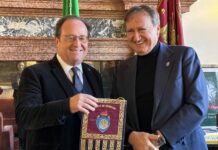 Sindaco Brugnaro riceve ex presidente francese Hollande