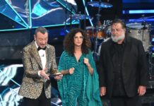 A Sanremo è Mannino show. Standing ovation per Morandi e Crowe canta. In testa Angelina Mango