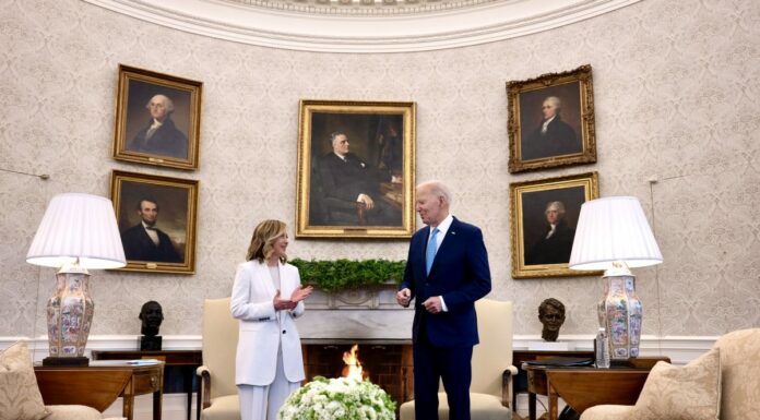 Meloni a Biden “G7 concreto, in Medio Oriente sostegno a mediazione Usa”