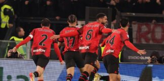 Festa Milan all’Olimpico, Okafor stende la Lazio