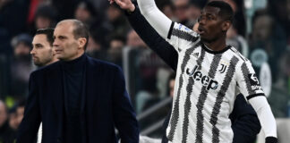 Allegri “Dispiaciuto per Pogba, a Napoli sarà dura”