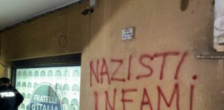 Agrigento, scritte intimidatorie contro la sede di Fdi. Savarino “Atto vile”