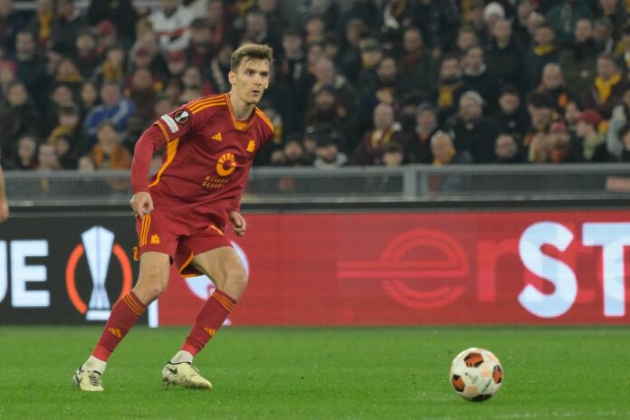 Football Europa League match - AS Roma vs Feyenoord