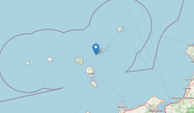Scossa di terremoto di magnitudo 4.4 nell’arcipelago delle Eolie
