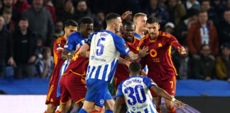 Roma ai quarti di Europa League, al Brighton non basta l’1-0