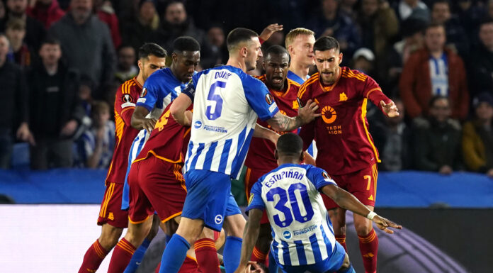 Roma ai quarti di Europa League, al Brighton non basta l’1-0