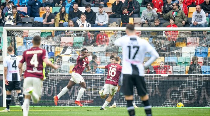 Il Torino vince 2-0 in casa Udinese, decidono Zapata e Vlasic