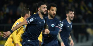 La Lazio passa 3-2 a Frosinone, doppietta di Castellanos