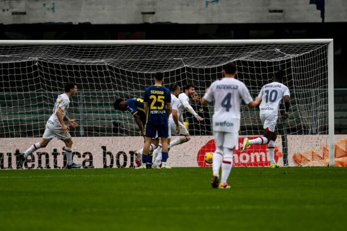 Italian soccer Serie A match - Hellas Verona FC vs AC Milan