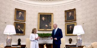 Meloni a Biden “Pieno sostegno alla mediazione Usa in Medio Oriente”