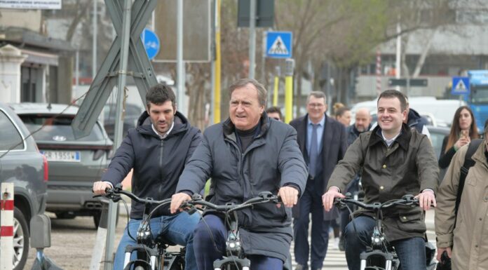 Inaugurata la pista ciclabile da Marghera a Venezia