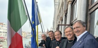 Il sindaco Brugnaro riceve i Pooh a Ca’ Farsetti