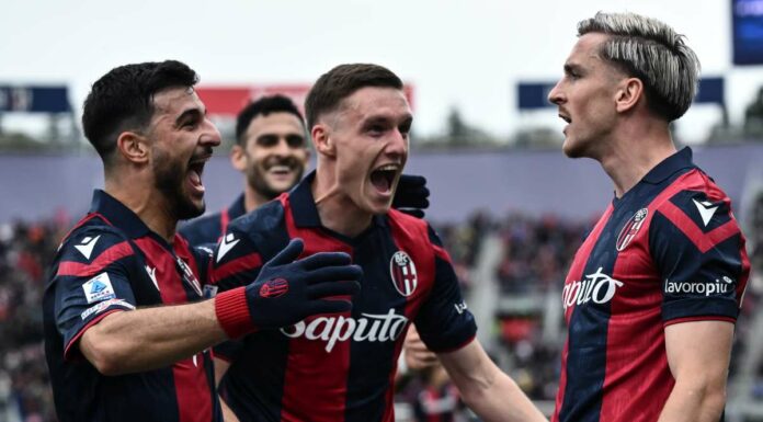 Bologna-Salernitana 3-0, rossoblù a -2 dalla Juventus
