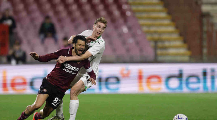 La Salernitana rimonta e inguaia il Sassuolo, 2-2 al 92°