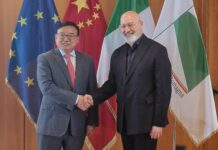 Presidente Bonaccini ha incontrato ambasciatore cinese Jia Guide