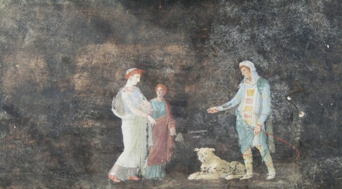 A Pompei emerge salone decorato ispirato alla guerra di Troia