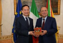 Schifani riceve in visita l’Ambasciatore del Vietnam in Italia