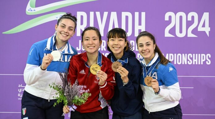 Mondiali Giovani, doppio podio azzurro nel fioretto femminile