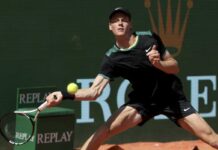 Sinner eliminato in semifinale da Tsitsipas a Montecarlo