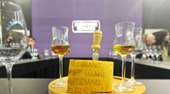 Al Vinitaly il matrimonio tra Parmigiano Reggiano e Grappa Trentina