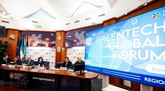 Regione Lazio, il 16-17 settembre a Roma il Greentech Global Forum 2024