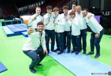 Europei artistica, Italia jr argento, oro alla Gran Bretagna