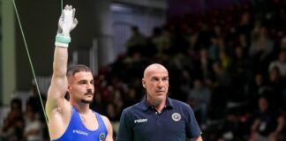Europei di ginnastica artistica, Maresca 7^ agli anelli