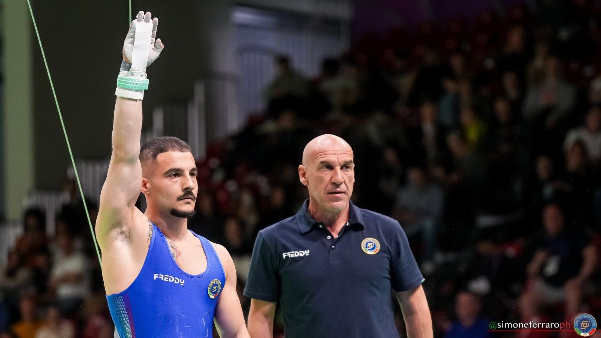 Europei di ginnastica artistica, Maresca 7^ agli anelli