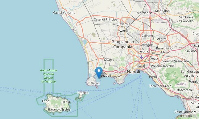 Scossa di terremoto di magnitudo 3.9 nella zona dei Campi Flegrei