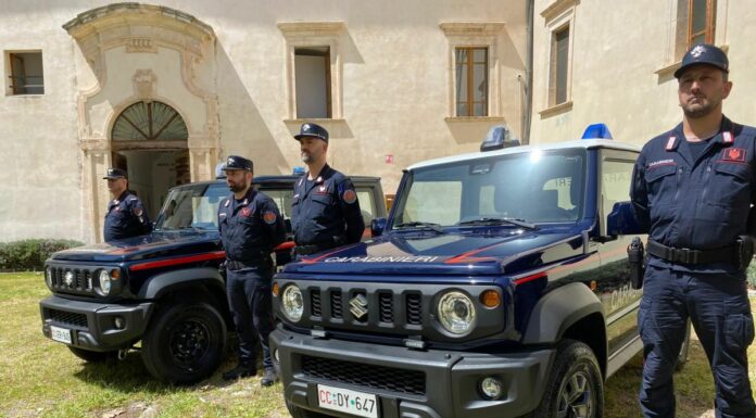 Quattro Suzuki Jimny consegnate ai Carabinieri dei Parchi Nazionali