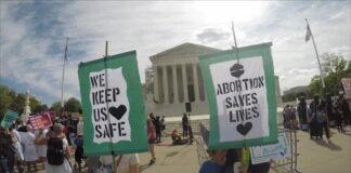 مظاهرة دفاعاً عن الحق في الإجهاض بواشنطن