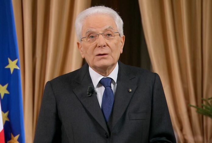 Roma - Dal Palazzo del Quirinale, il tradizionale discorso di fine anno del Presidente della Repubblica Sergio Mattarella
