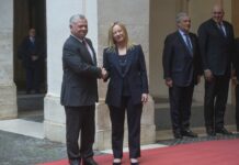 Meloni incontra re di Giordania “Lavorare a de-escalation Medio Oriente”