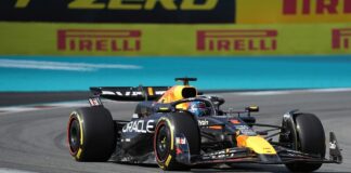 Verstappen vince la sprint di Miami davanti a Leclerc e Perez
