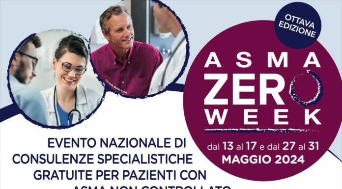 Riparte Asma Zero Week, consulenze specialistiche gratuite in 40 centri
