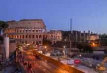 Metro C Roma, sindaco New York visita stazione Colosseo-Fori Imperiali