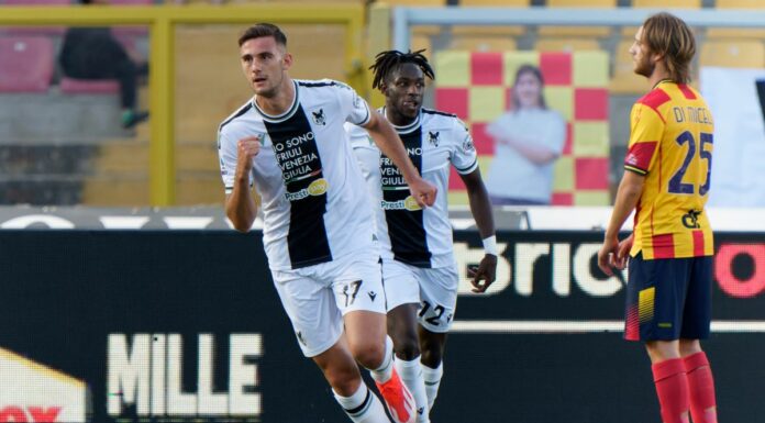 L’Udinese vince a Lecce, punti d’oro verso la salvezza