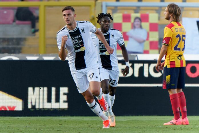 Italian soccer Serie A match - US Lecce vs Udinese Calcio