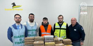 Sequestrati 116 kg di cocaina nell’interporto di Vado Ligure