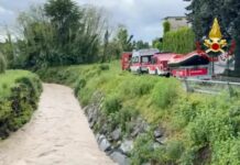 Maltempo, ritrovato corpo senza vita uomo caduto in torrente in piena a Cantù