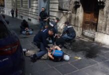 Attivisti di Ultima generazione imbrattano di nero il Ministero del Lavoro