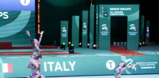 Farfalle azzurre d’argento agli Europei di ritmica