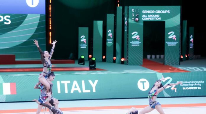 Farfalle azzurre d’argento agli Europei di ritmica